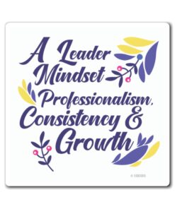 A leader mindset, professionalism, consistency and growth.